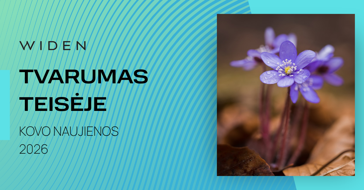 Tvarumas teisėje 2026 kovas
